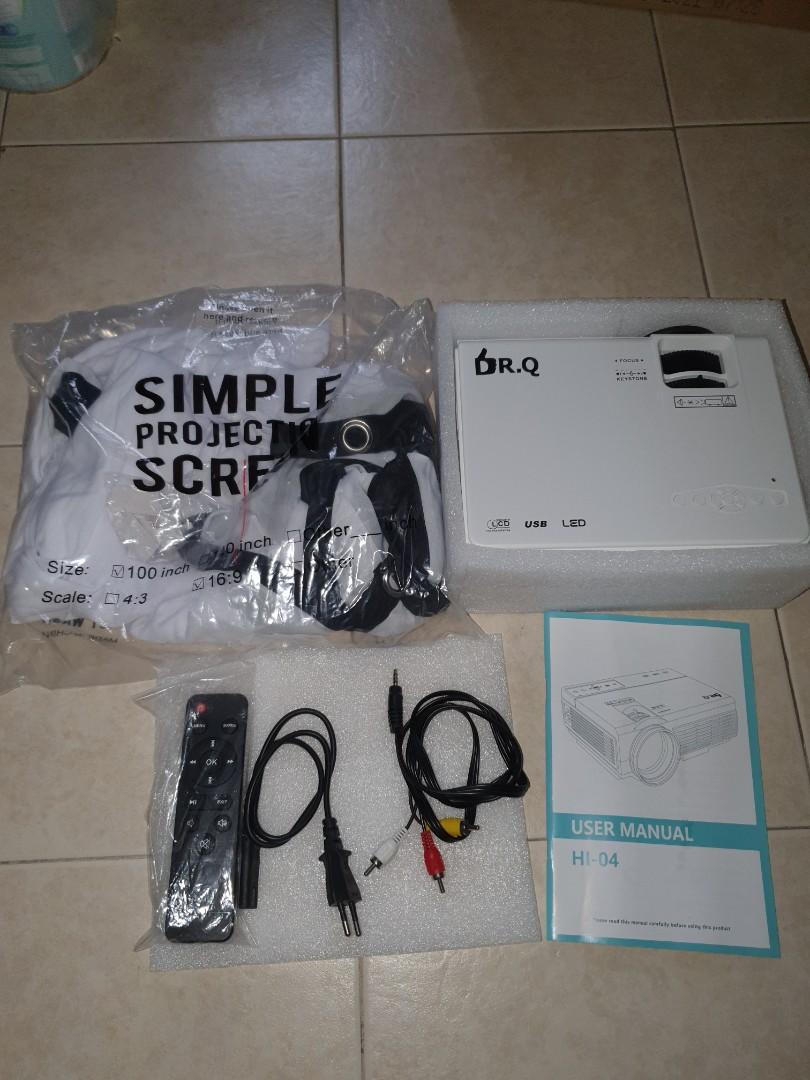 DR.Q projector Hi04, TV & Home Appliances, TV & Entertainment