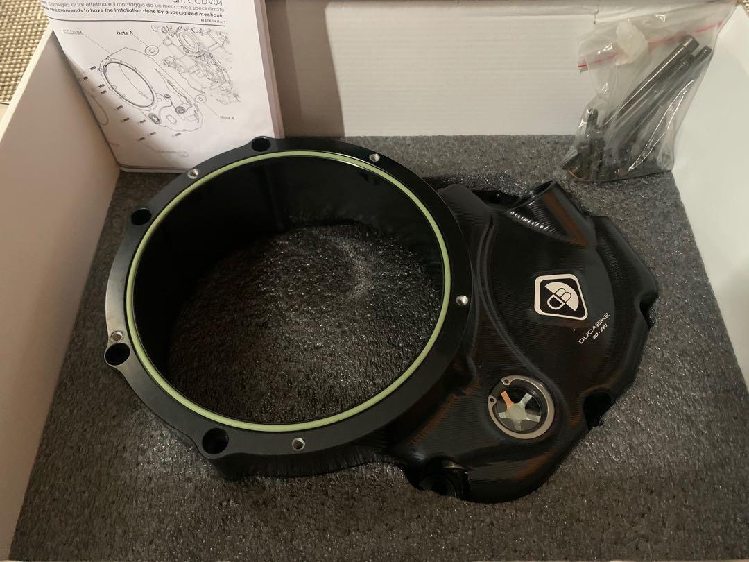 ducati scrambler clear clutch cover