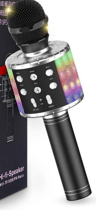 Fede Microphone for Kids Adults Wireless Bluetooth Microphone