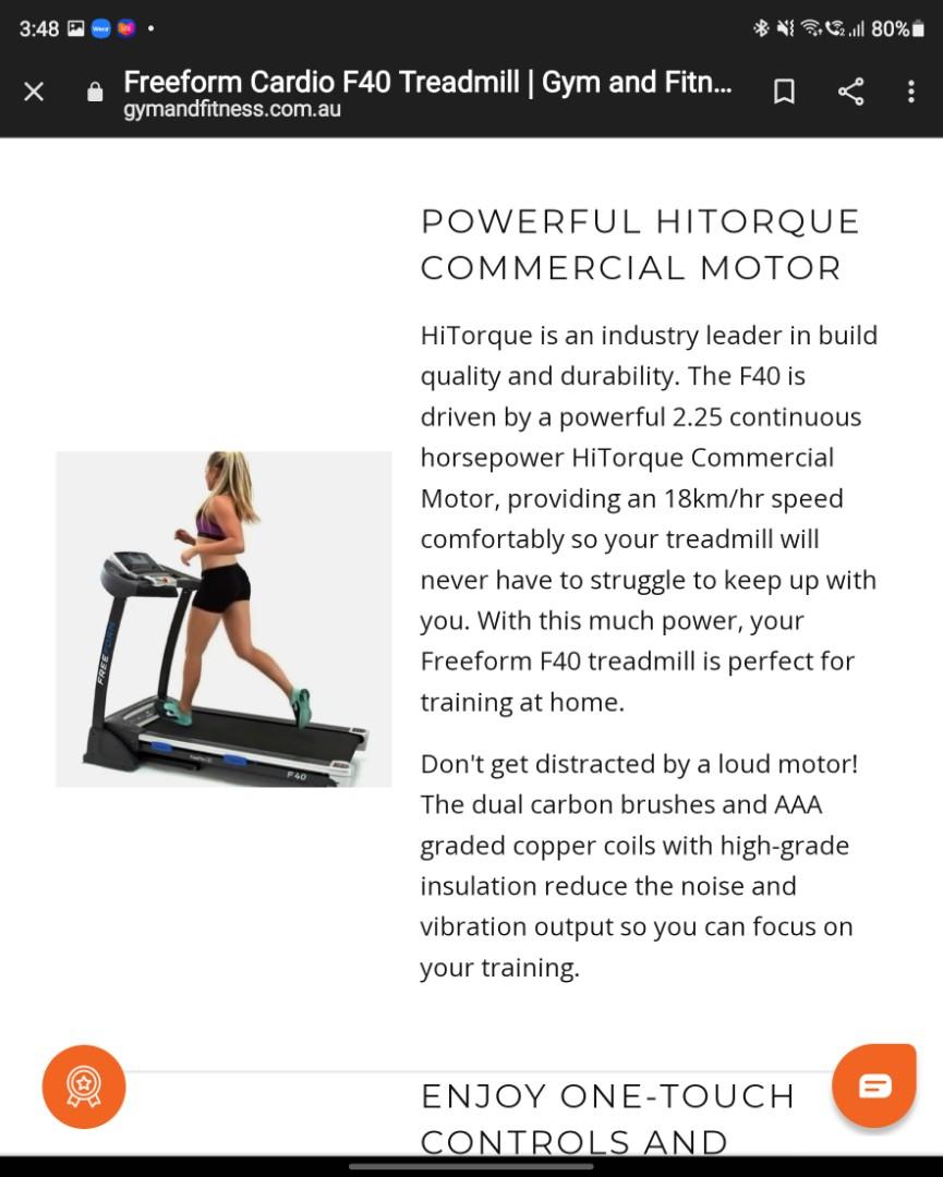 FReeform F40 treadmill
