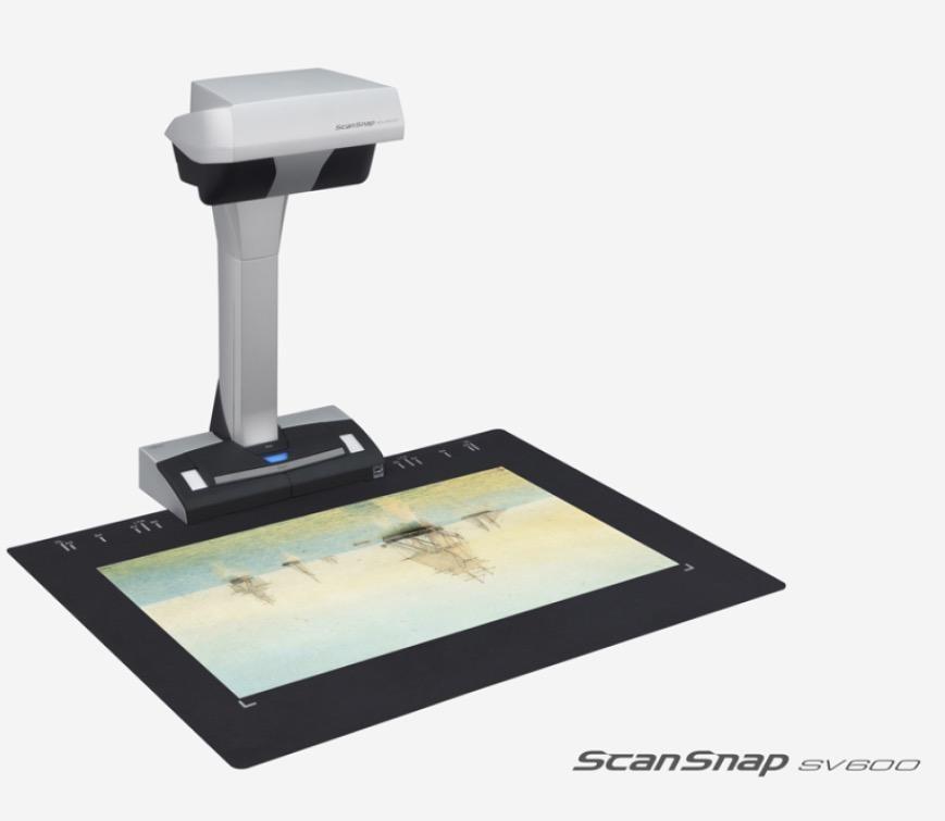 FUJITSU Image Scanner ScanSnap SV600 (Category: Printers, Scanners & Copiers) located in Quezon City. Submitted by ann_xbs (Listing ID 1139559510, Image 2). Description: The ScanSnap SV600 Contactless scanner provides a new perspective on document scanning. Easily scan newspapers, magazines, documents or books directly without cutting or damaging them. sv600-mat1-20140602g One touch overhead scanning technology Scans an A3 size area in less than 