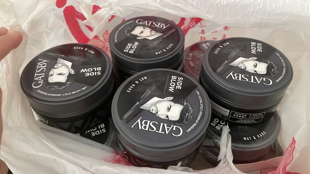 Gatsby Side Blow Hair Wax, Beauty & Personal Care, Hair on Carousell