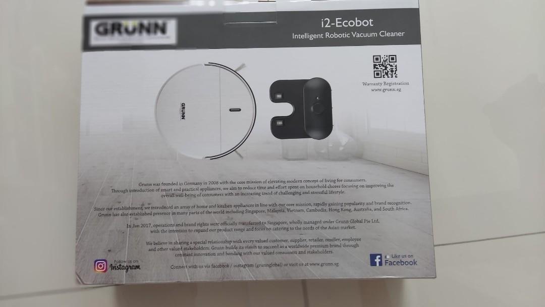 Grunn i2Ecobot Robot Vacuum Cleaner, TV & Home Appliances, Vacuum