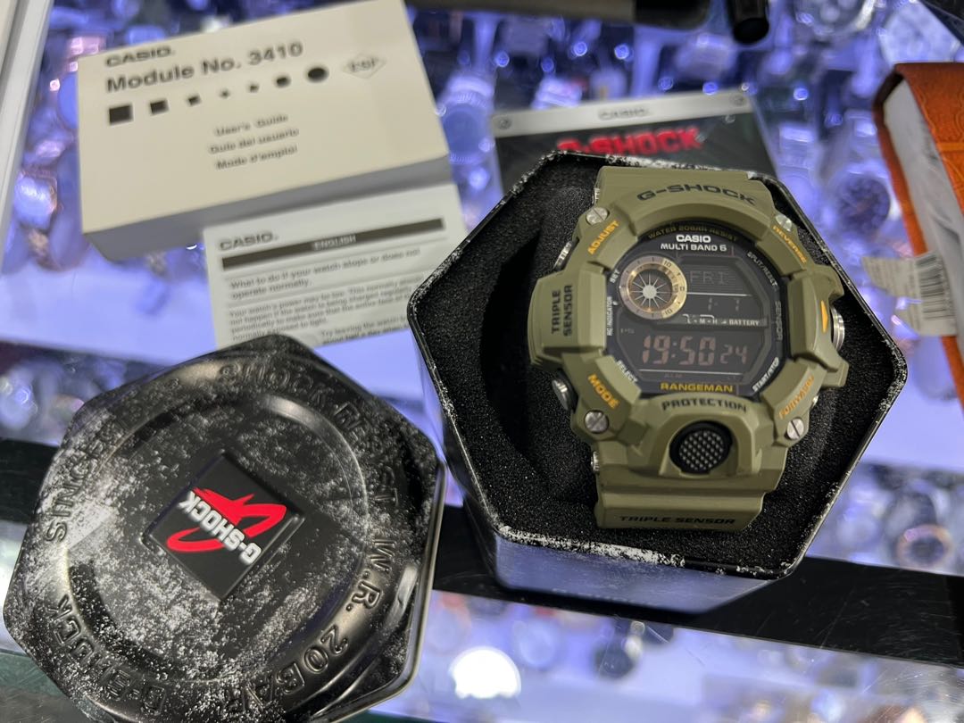 G-SHOCK RANGEMAN OLIVE GREEN RARE GW 