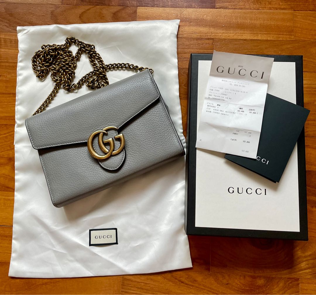 Gucci crossbody wallet on chain, Women's Fashion, Bags & Wallets, Cross