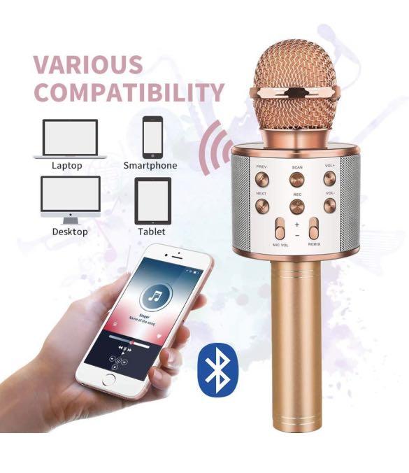 Handheld KTV Wireless Microphone HiFi Speaker, Audio, Microphones on