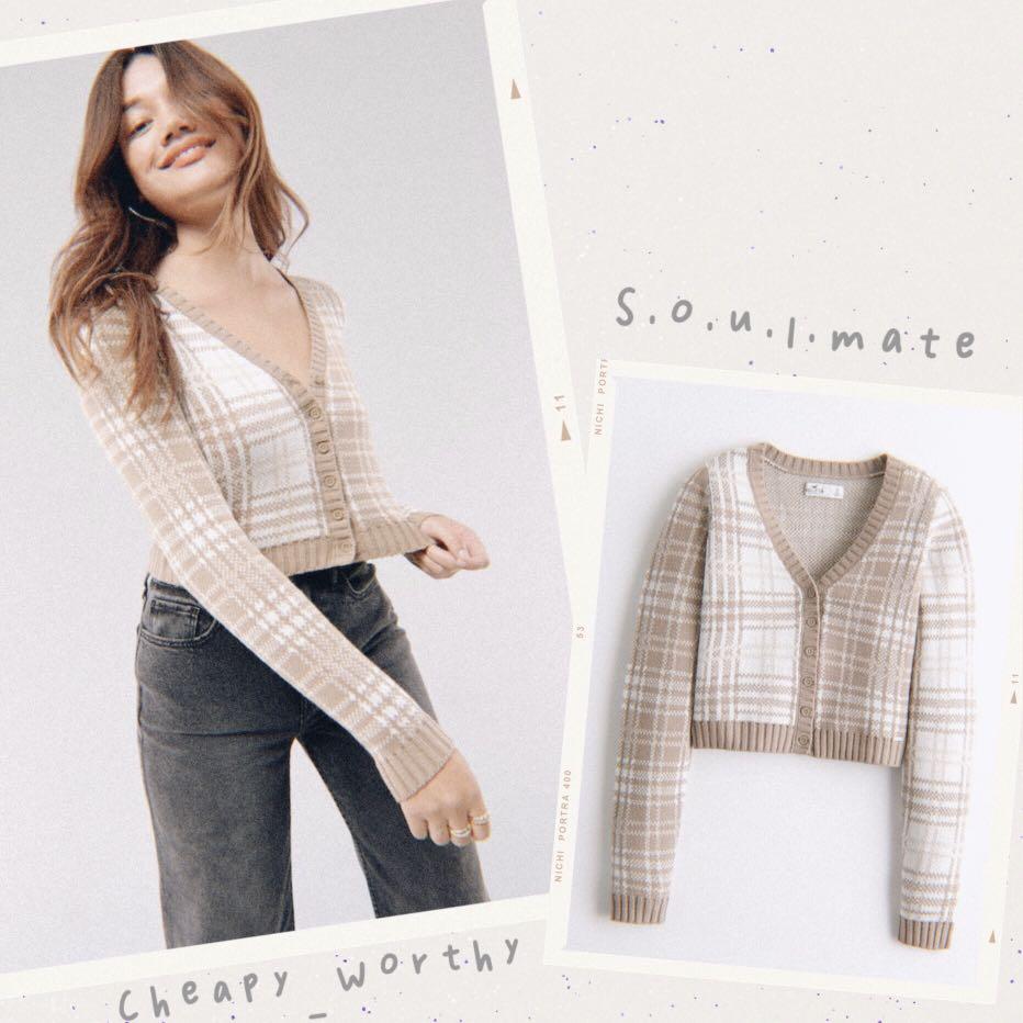 Hollister crop Slim Cardigan, 女裝, 上衣, 長袖衫- Carousell