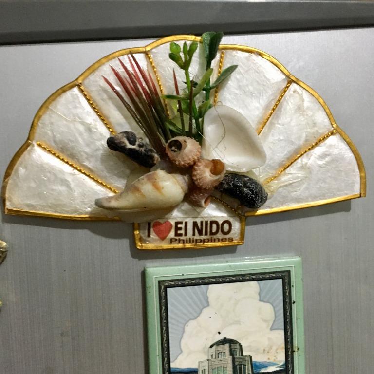 I Heart Love El Nido Palawan Philippines Capiz Shell Fan Ref Magnet ...