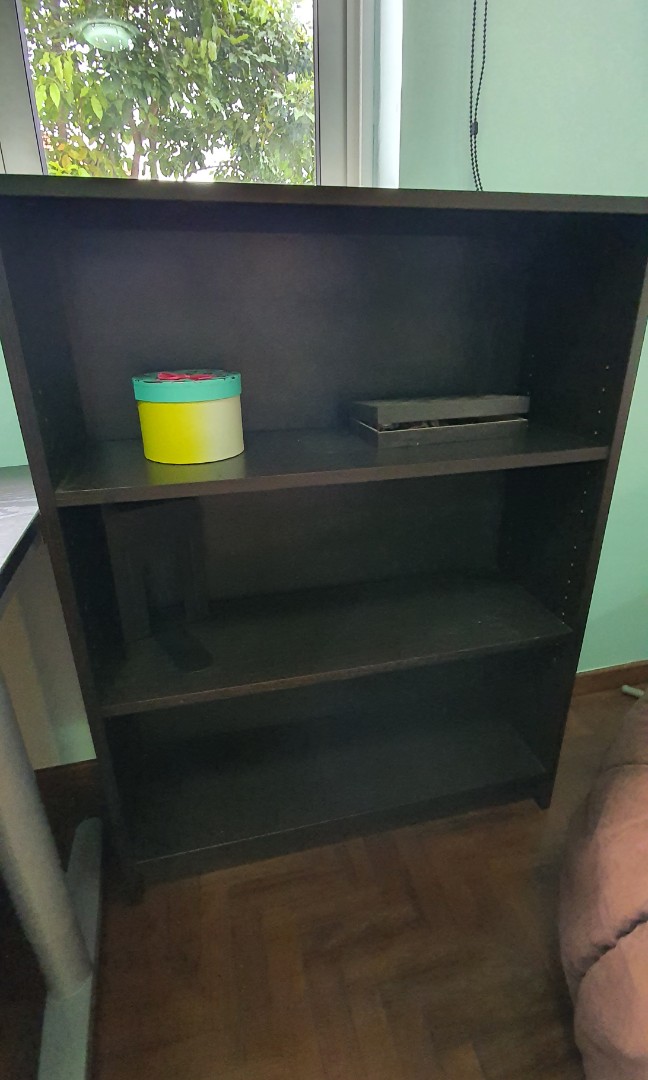 2 Ikea black book shelves for 30, Furniture & Home Living, Furniture