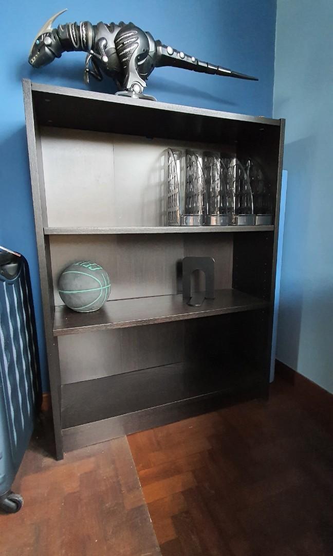 2 Ikea black book shelves for 30, Furniture & Home Living, Furniture