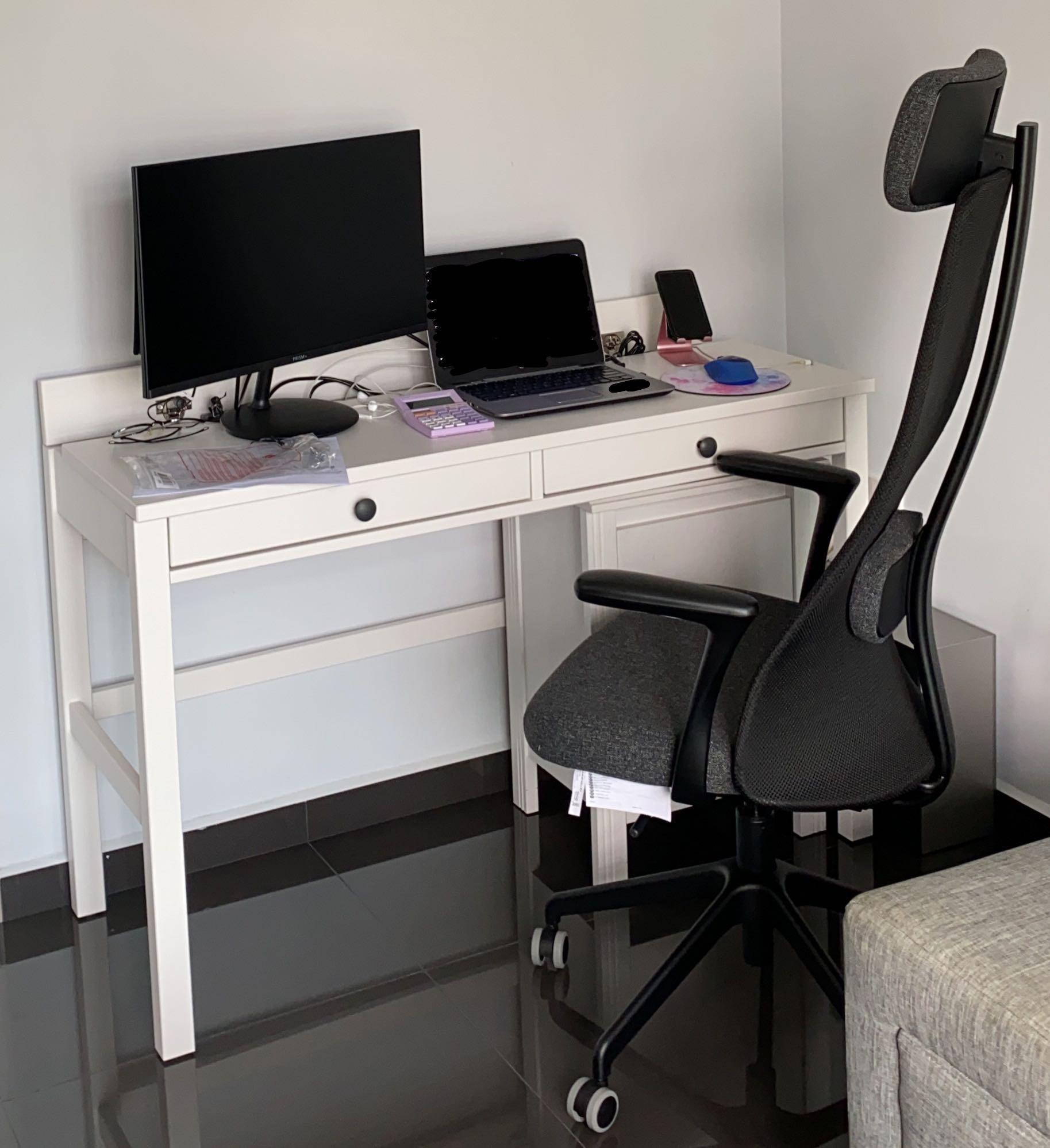 Hemnes desk outlet with 2 drawers
