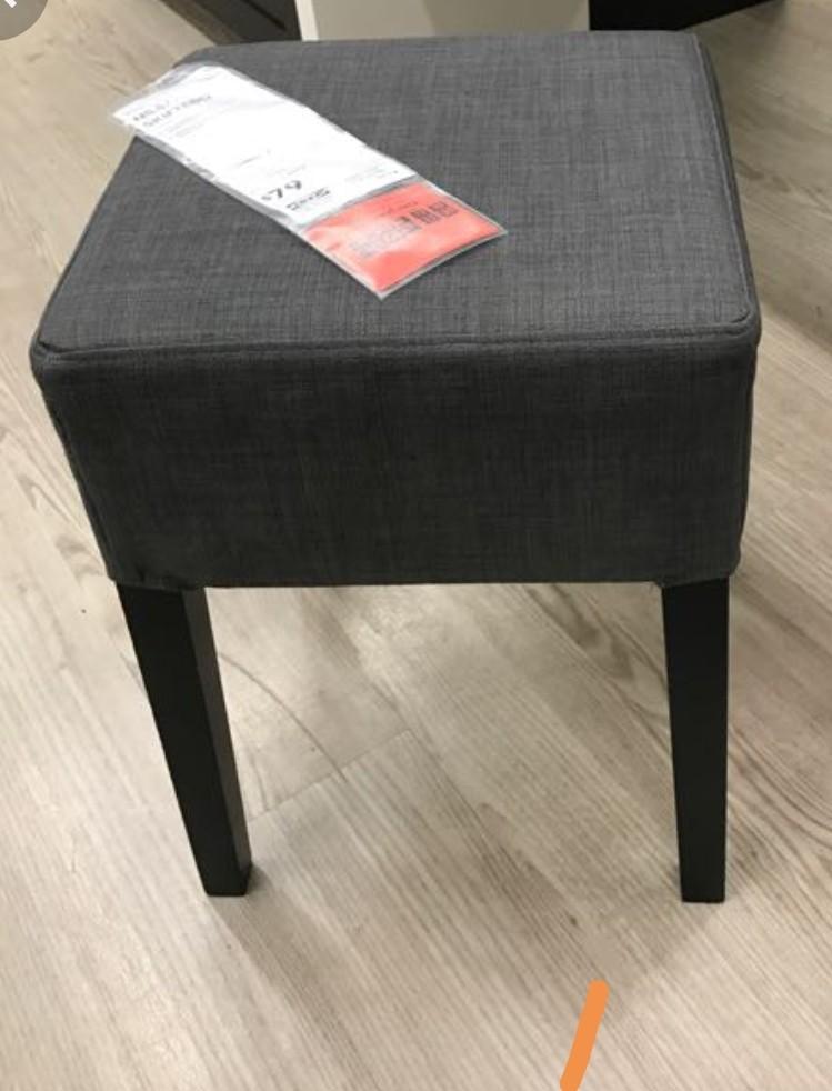Grey stool ikea top