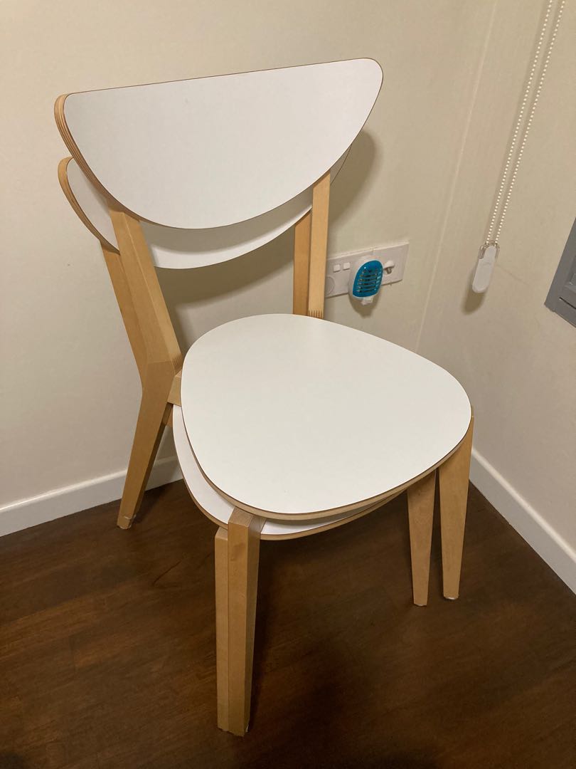 IKEA NORDMYRA stackable chairs, Furniture & Home Living, Furniture ...
