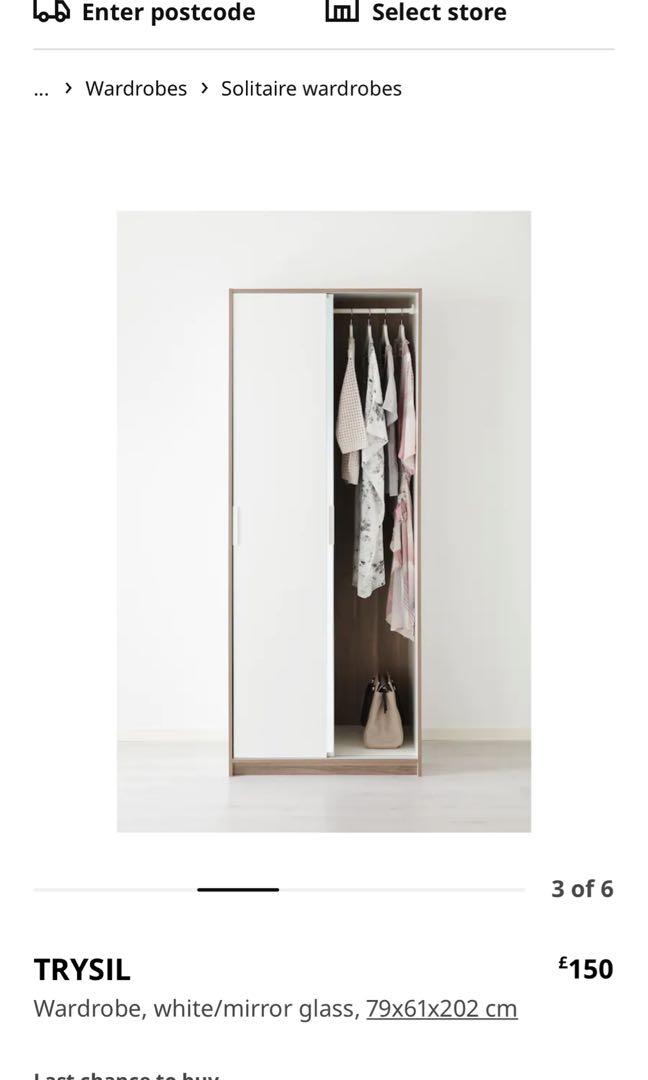 Ikea Trysil Wardrobe Furniture Home Living Furniture Shelves