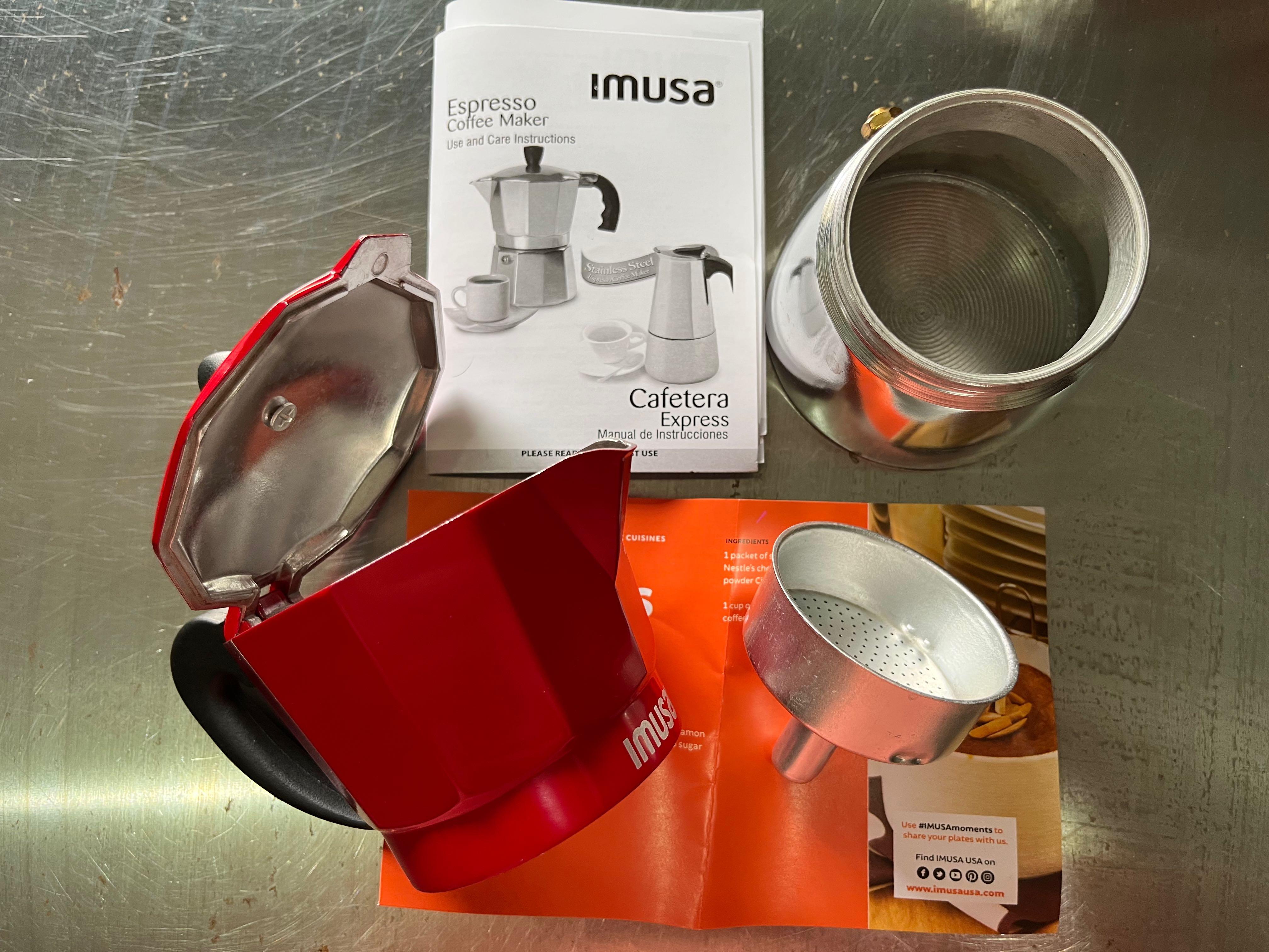 Imusa Aluminium Espresso Coffee maker 3 cups, Furniture & Home Living