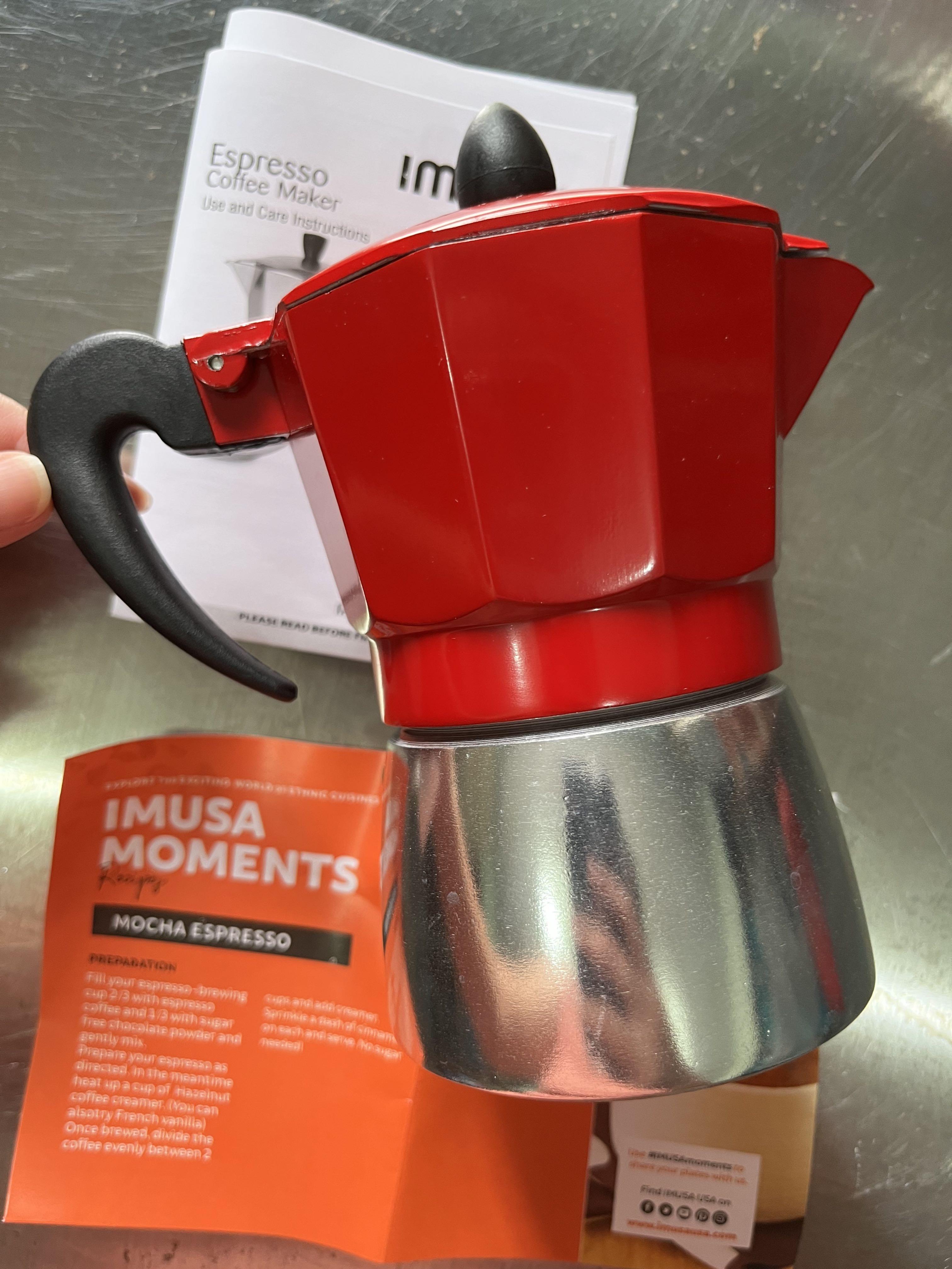 Imusa Aluminium Espresso Coffee maker 3 cups, Furniture & Home Living