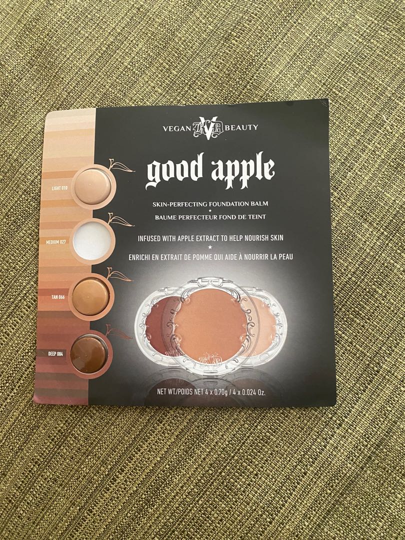 Kat Von D Apple foundation sample 3 shades left, Beauty & Personal Care, Face, Makeup Carousell