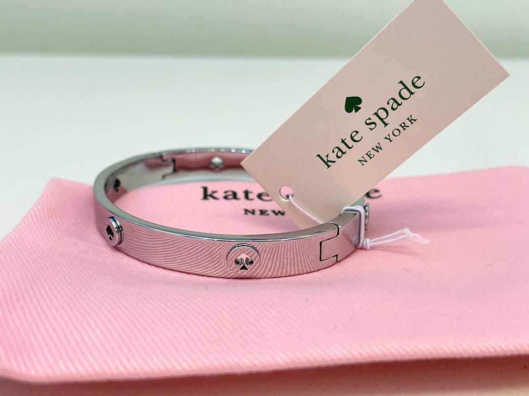 Spot the spade deals studded hinged bangle