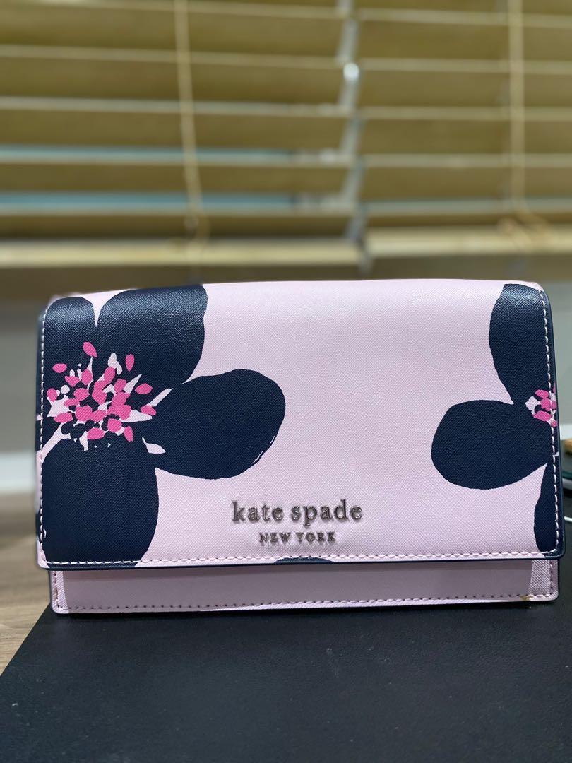 Kate Spade Remi Road Trip Chain Crossbody Shoulder Bag Floral Pink Blue Multi