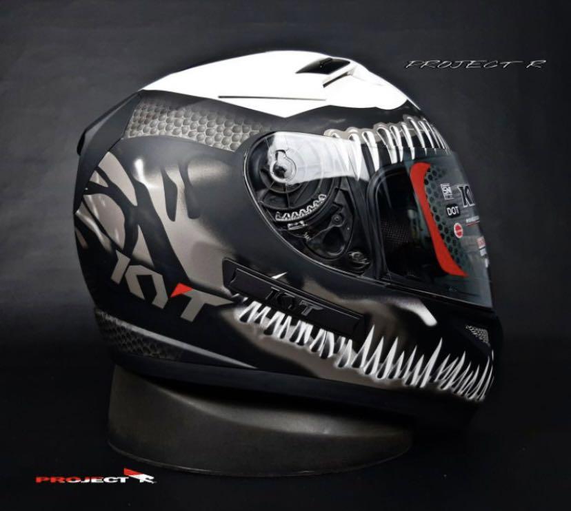 KYT Venom Fullface Helmet Motorcycles Motorcycle Apparel on