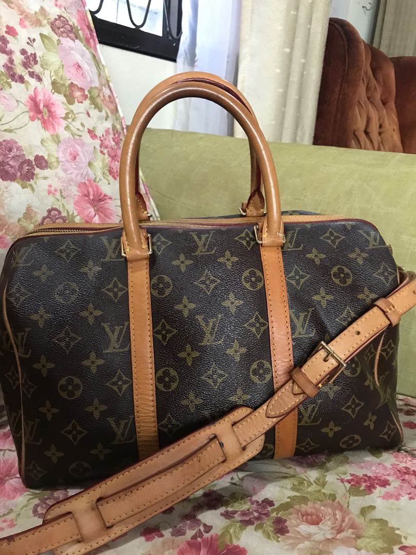 Vintage lv shop travel bag