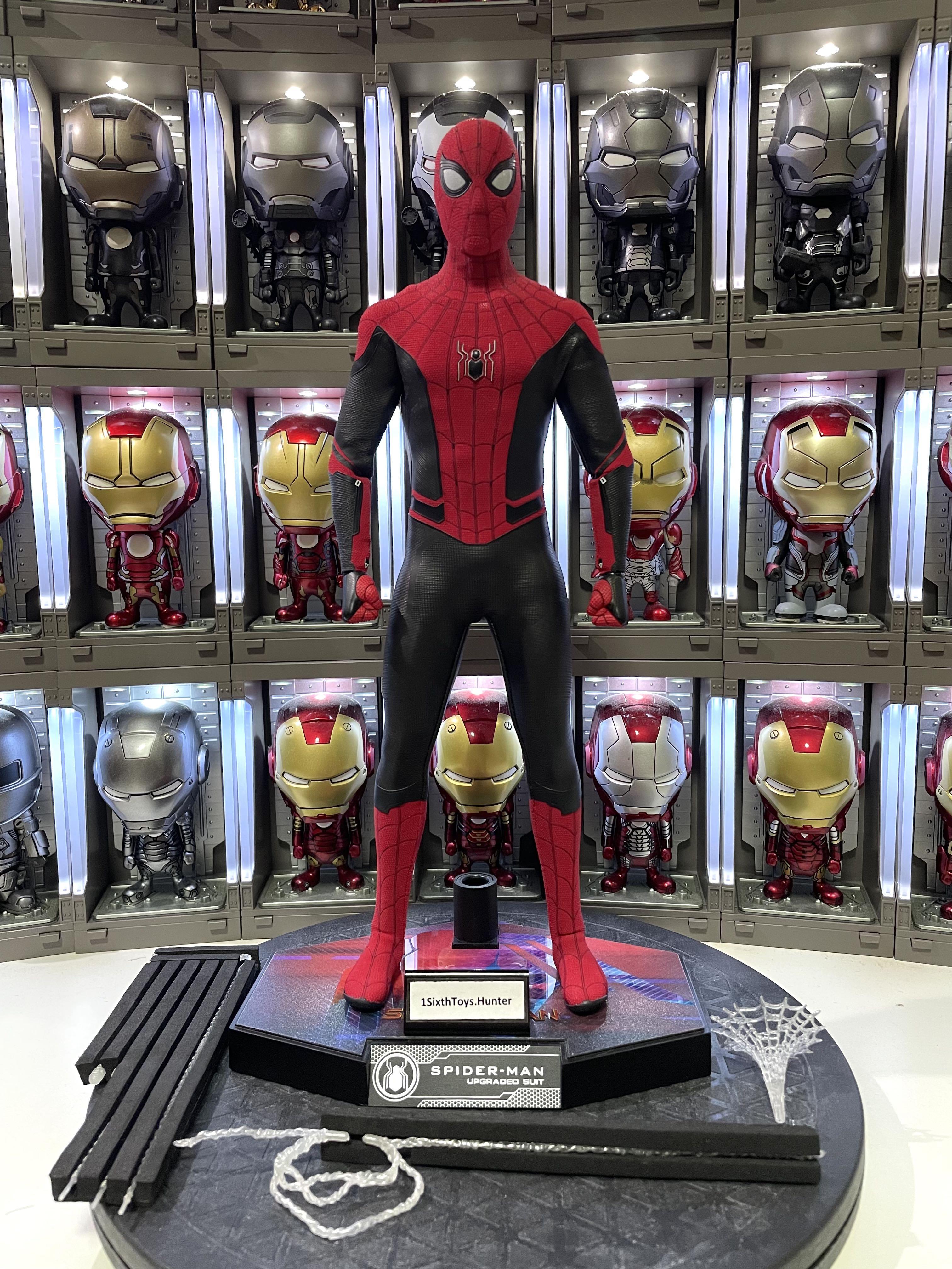 MARVEL SPIDERMAN FAR FROM HOME HOT TOYS 1/6 SCALE MMS542 SPIDER MAN  UPGRADED SUIT TOM HOLLAND LOOSE FIGURE, Hobbies & Toys, Toys & Games on  Carousell