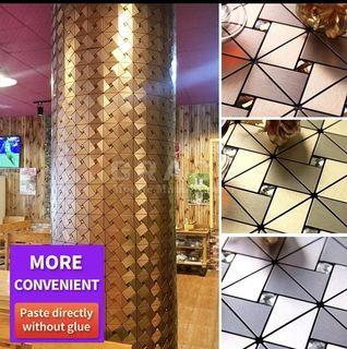 Metalic Mosaic tiles Self adhesive Easy to Install 30x30cm