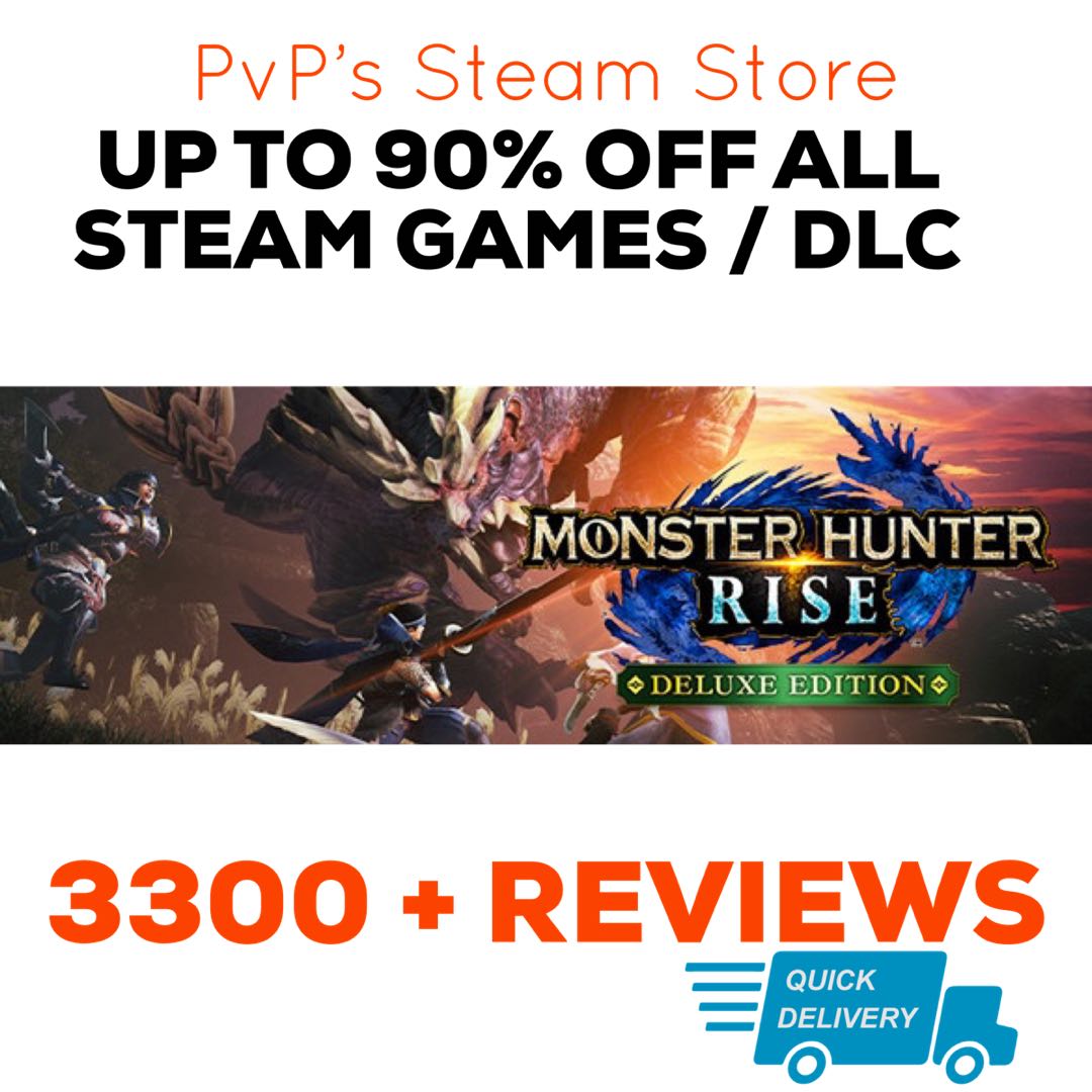Monster Hunter Rise Deluxe [Steam Games], Video Gaming, Video Games, Others  on Carousell