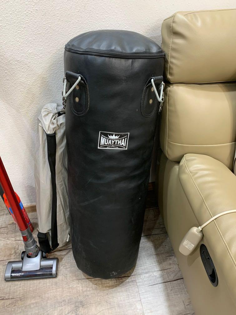 Muay Thai punching bag 90cm tall made in Thailand, Sports Equipment