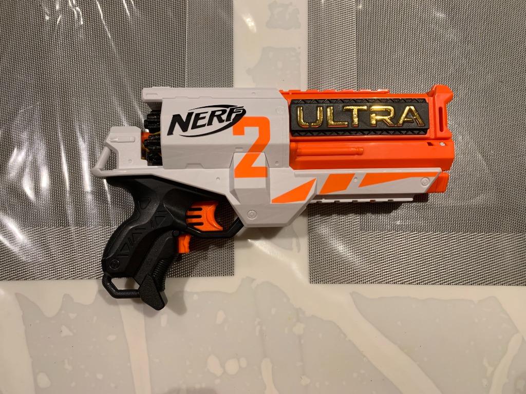Nerf E7921 Ultra Two Motorized Blaster  Fast-Back Reloading  Includes 6 Ultra 