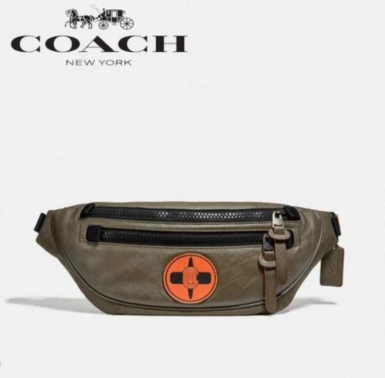New Coach Original Unisex For Men Women COACH BELT BAG NARUTO MICHAEL B JORDAN COLABO Dark Brown BAG UNISEX CURF WAISTBAG A RANK Belt Chest bag