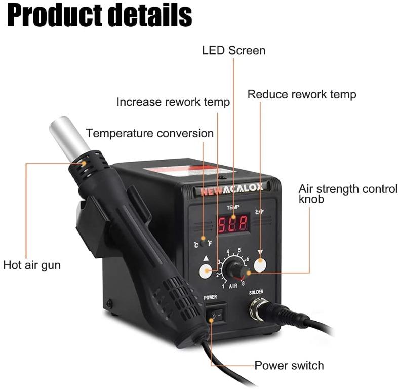 NEWACALOX 858D Hot Air Rework Station, Mobile Phones & Gadgets, Other