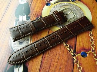 NOS 倉底 SEIKO 精工 20MM 壓紋皮錶帶 連 18MM金扣64227891621763110