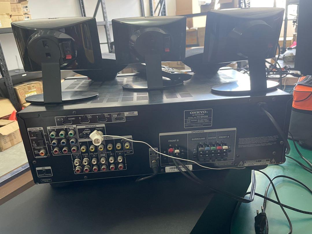 ONKYO AV Receiver TXSR309 + Set of JAMO Speckers, Audio, Soundbars
