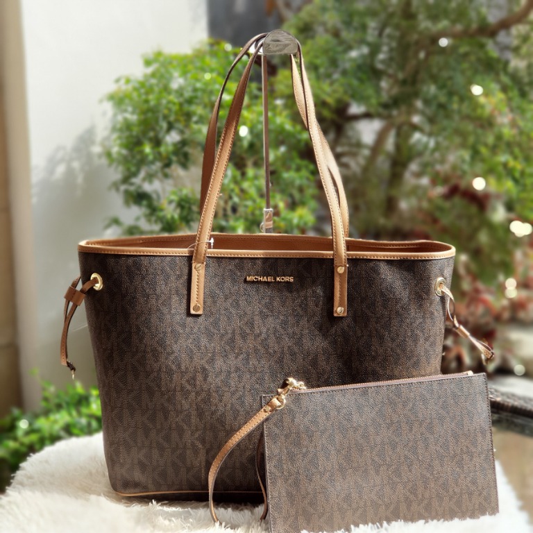 Michael kors devon sales signature large tote