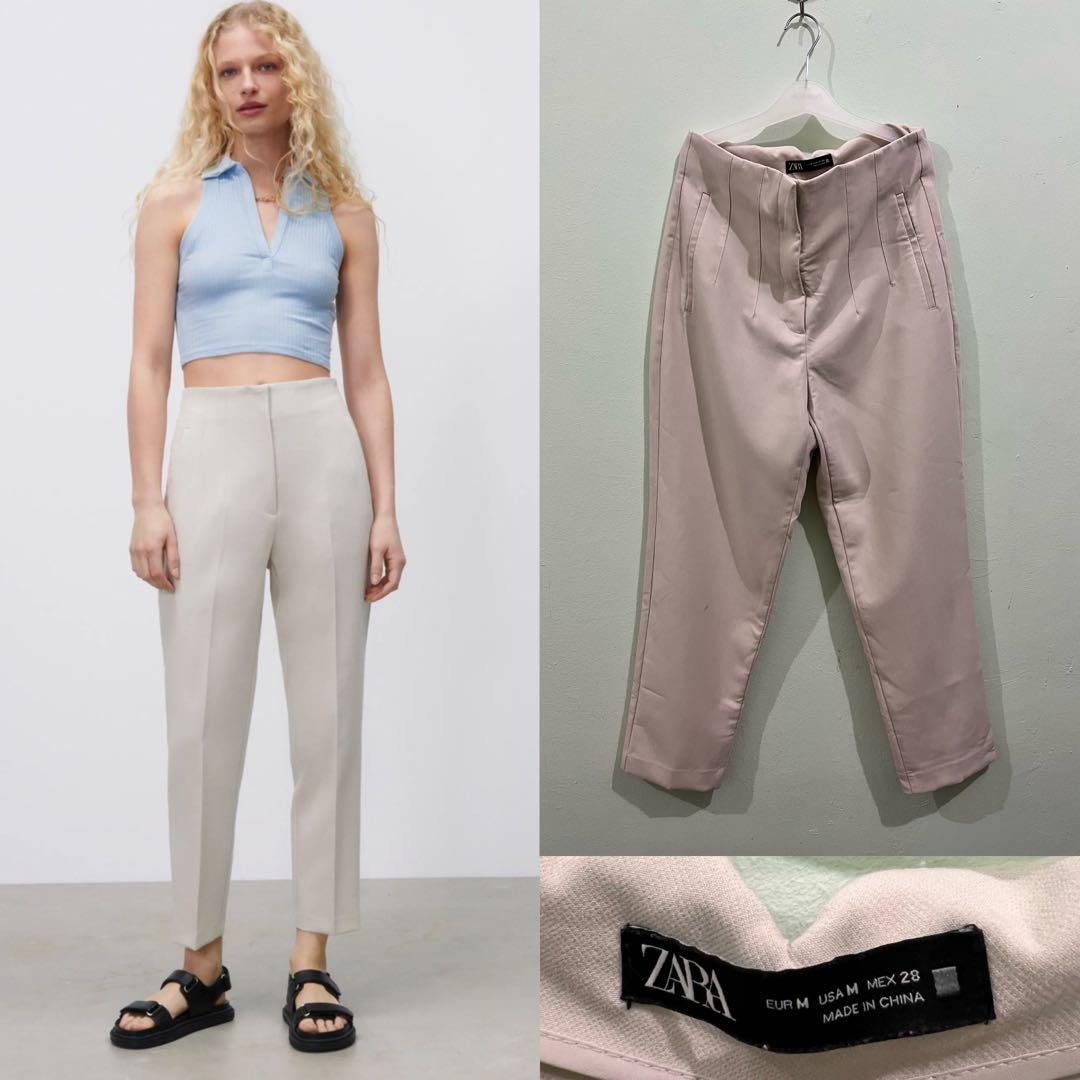 Zara Woman High Waist Pants Trousers, Women's Fashion, Bottoms, Other  Bottoms on Carousell