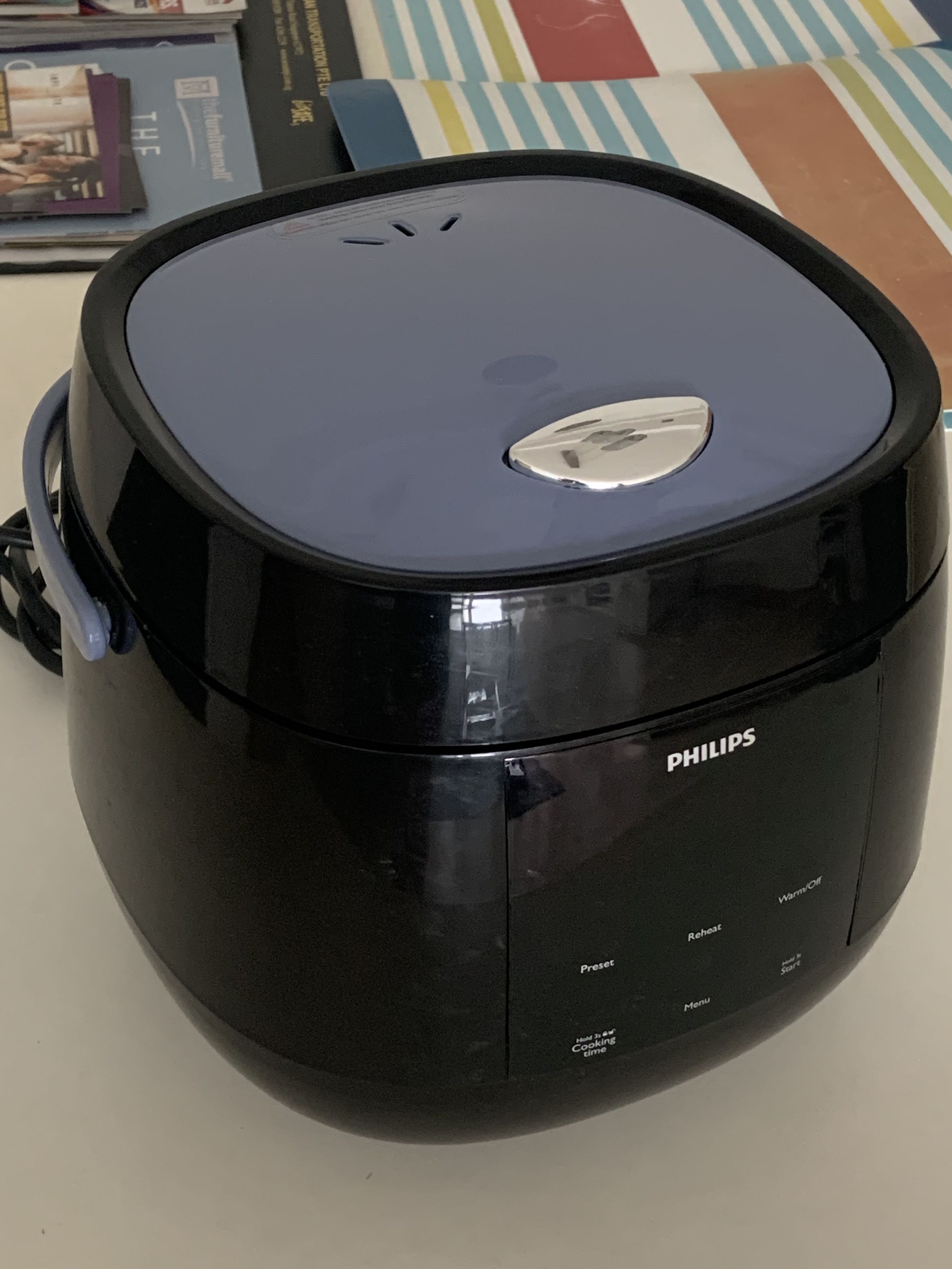 Philips HD3060/62 Used Viva Collection Mini Rice Cooker, 0.7 L Black, TV & Home Appliances