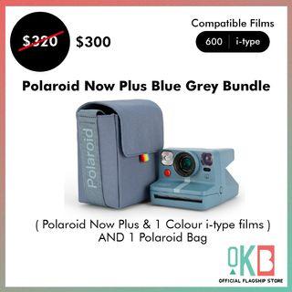 Polaroid Now Plus Camera Blue & Grey Bundle