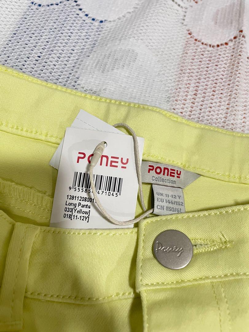 Poney Long pants Girls yellow BNWT