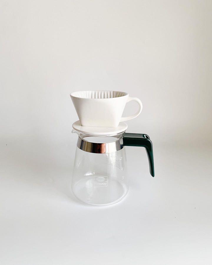 Porcelain coffee dripper, Furniture & Home Living, Kitchenware