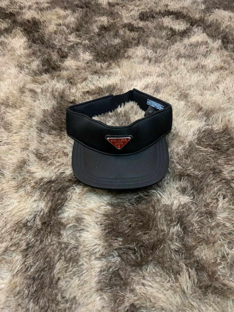 Prada Visor Hat, Women's Fashion, Watches & Accessories, Hats & Beanies