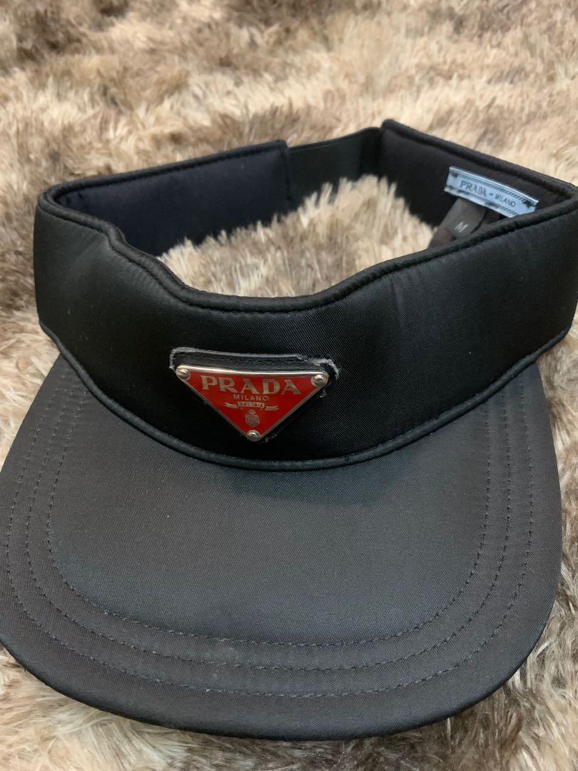 Prada Visor Hat, Women's Fashion, Watches & Accessories, Hats & Beanies