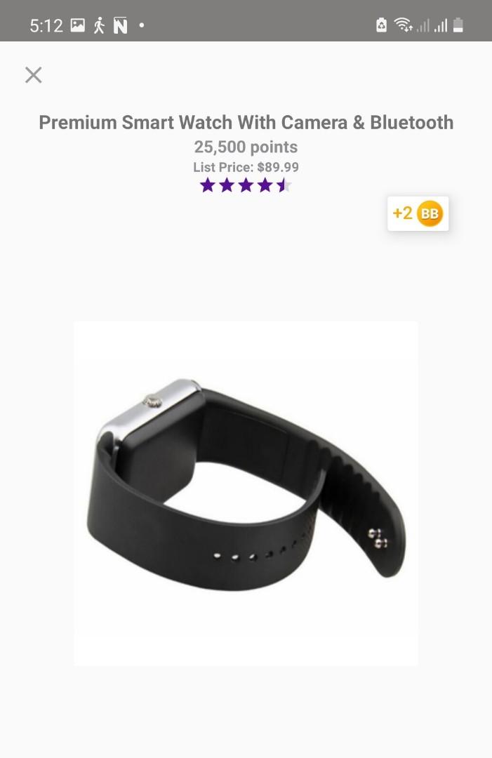 premium smartwatch with camera and bluetooth price