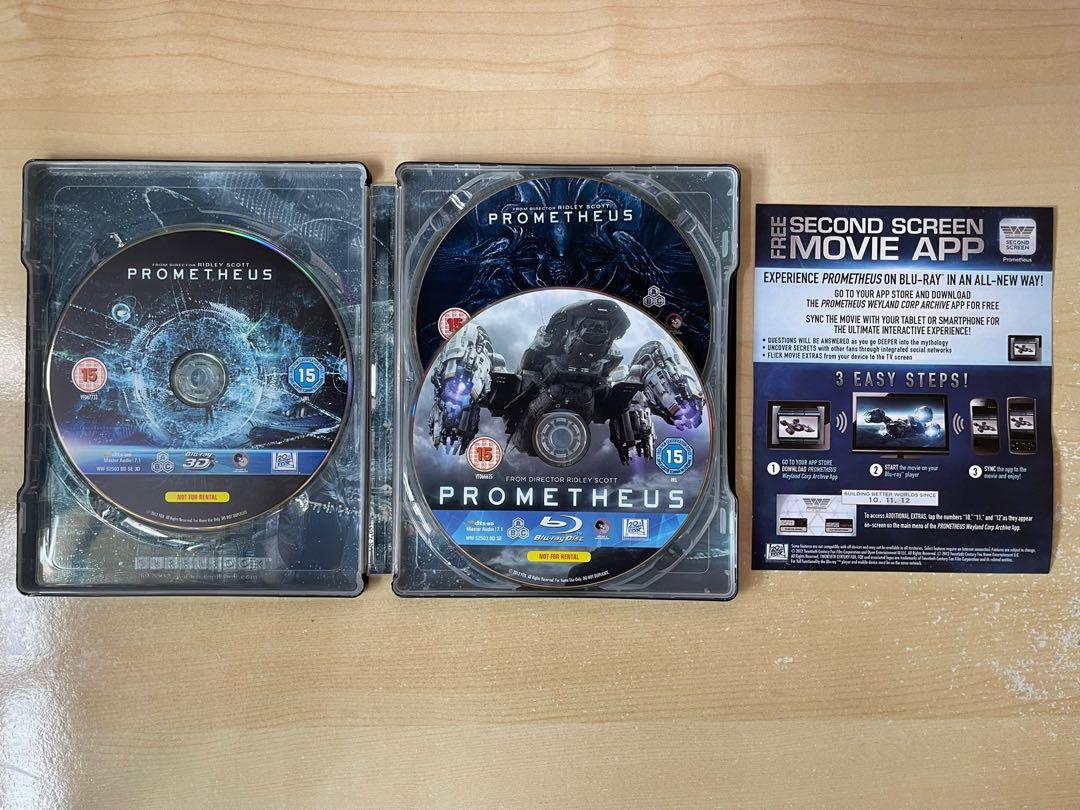 Prometheus Blu-ray Steelbook (UK), Hobbies & Toys, Music & Media, CDs ...