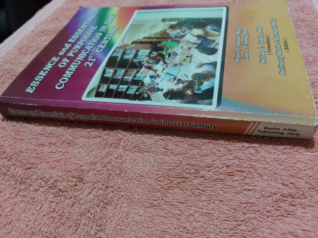 Purposive Communication (Category: Textbooks) located in Pasay City. Submitted by volatile.waters (Listing ID 1139588324, Image 2). Description: Hi! These are books I used during my senior high school years. They are still in good condition so I want to pass it on to other students for a lower price. 😊 Please note that the books may have highlights/annotations but the pages are still all in good condition. Minor flaws are provided in the picture
