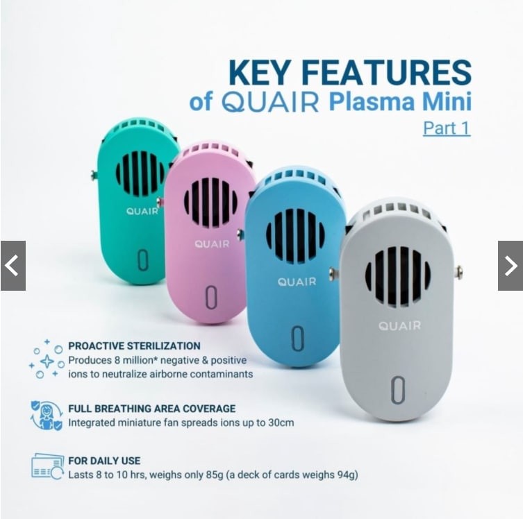 Quair Plasma Mini cool grey TV Home Appliances Air Purifiers