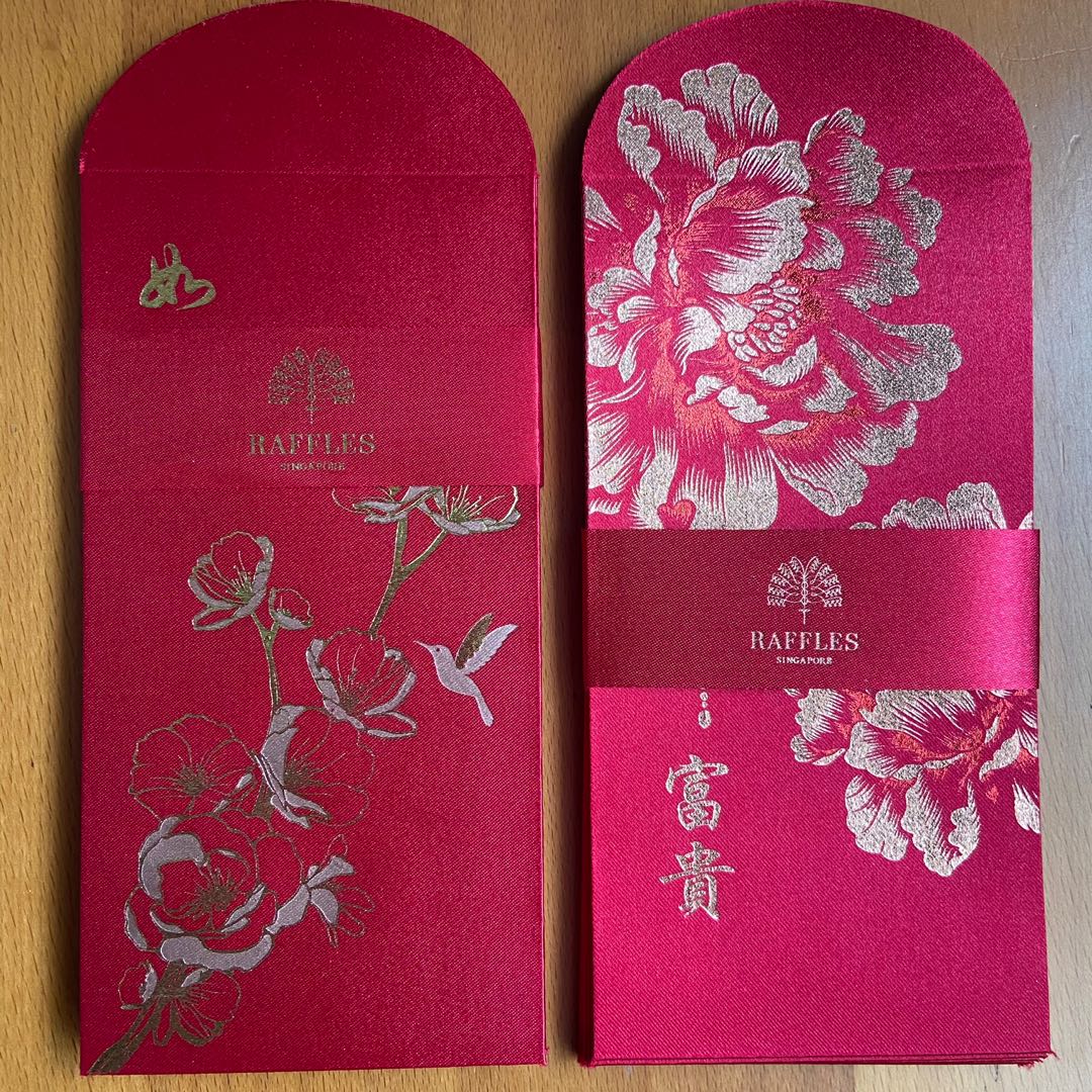 Raffles Red packets. Silky fabric material kind., Hobbies & Toys ...