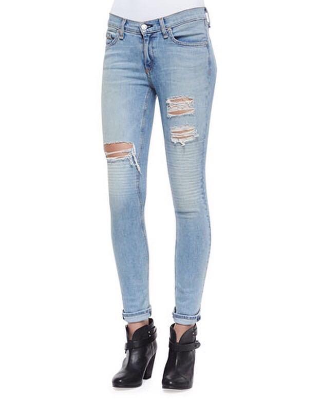 Rag \u0026 Bone Skinny Ripped Jeans Convoy 