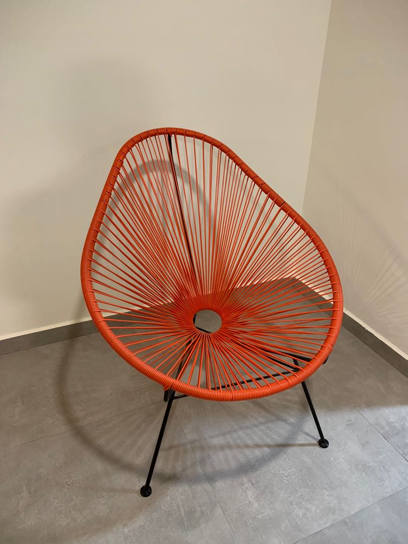 Retro string chair, Furniture & Home Living, Furniture, Chairs on Carousell