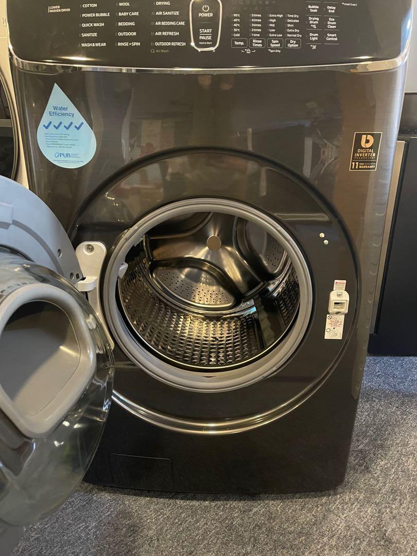 SAMSUNG WR24M9940KV/SP 3.5KG TOP LOAD + 21/12KG WASHER CUM DRYER, TV